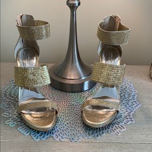 Gianni Bini Gold Dress Heels